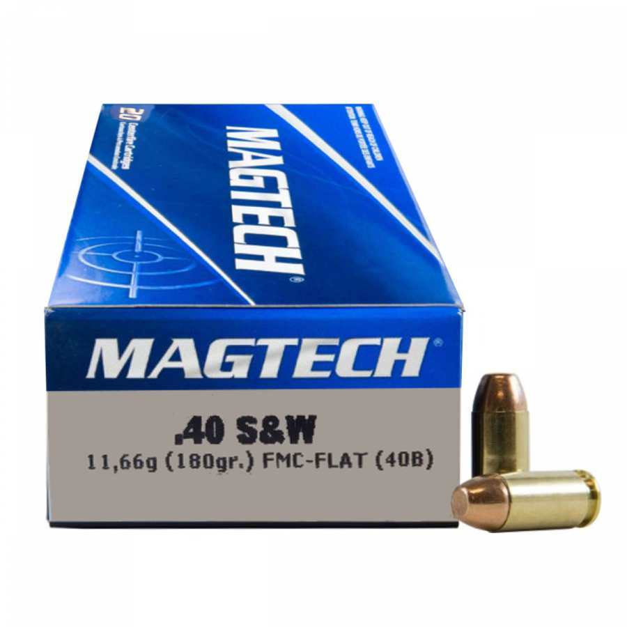 Náboj Magtech 40 S&W FMJ FLAT (40B) 11,66g 180gr
